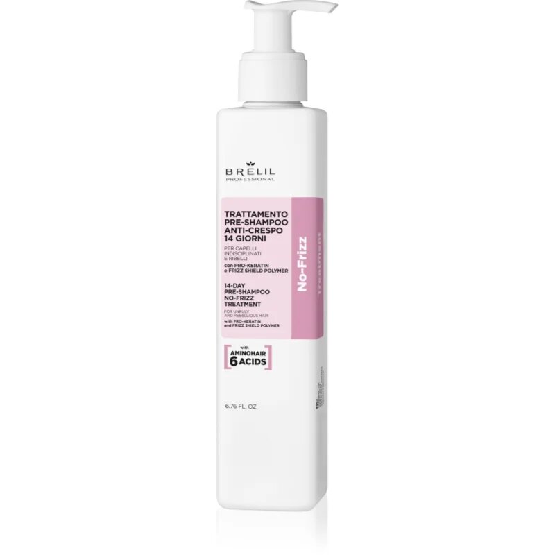 Brelil Professional No Frizz 14 Days No Frizz Treatment nega pred šamponiranjem za neobvladljive lase 200 ml