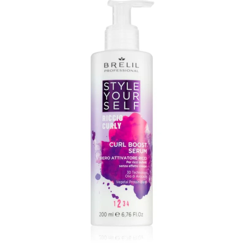 Brelil Professional Style YourSelf Curl Boost Serum serum za valovite lase 200 ml