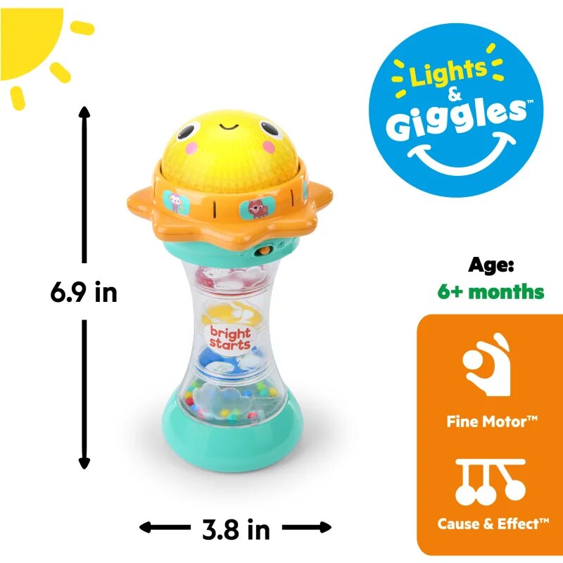 Bright Starts Just for Sun elektronska ropotuljica z melodijo 6 m+ 1 kos
