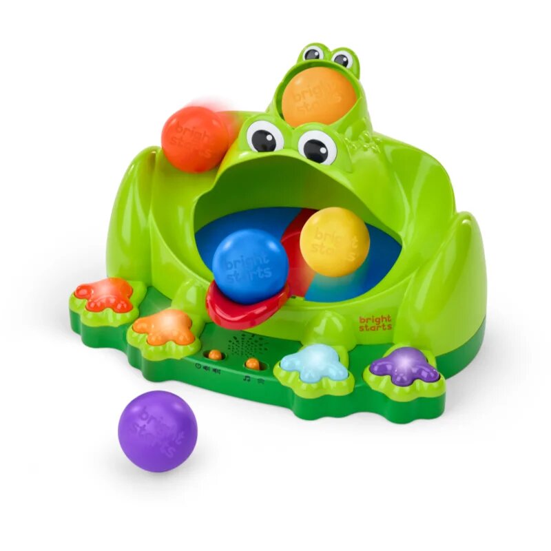 Bright Starts Poppin' Ball Frog aktivnostna igrača z melodijo 6 m+ 1 kos