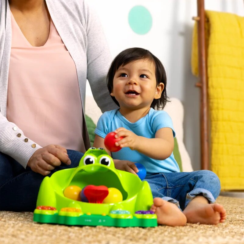 Bright Starts Poppin' Ball Frog aktivnostna igrača z melodijo 6 m+ 1 kos