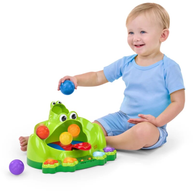 Bright Starts Poppin' Ball Frog aktivnostna igrača z melodijo 6 m+ 1 kos