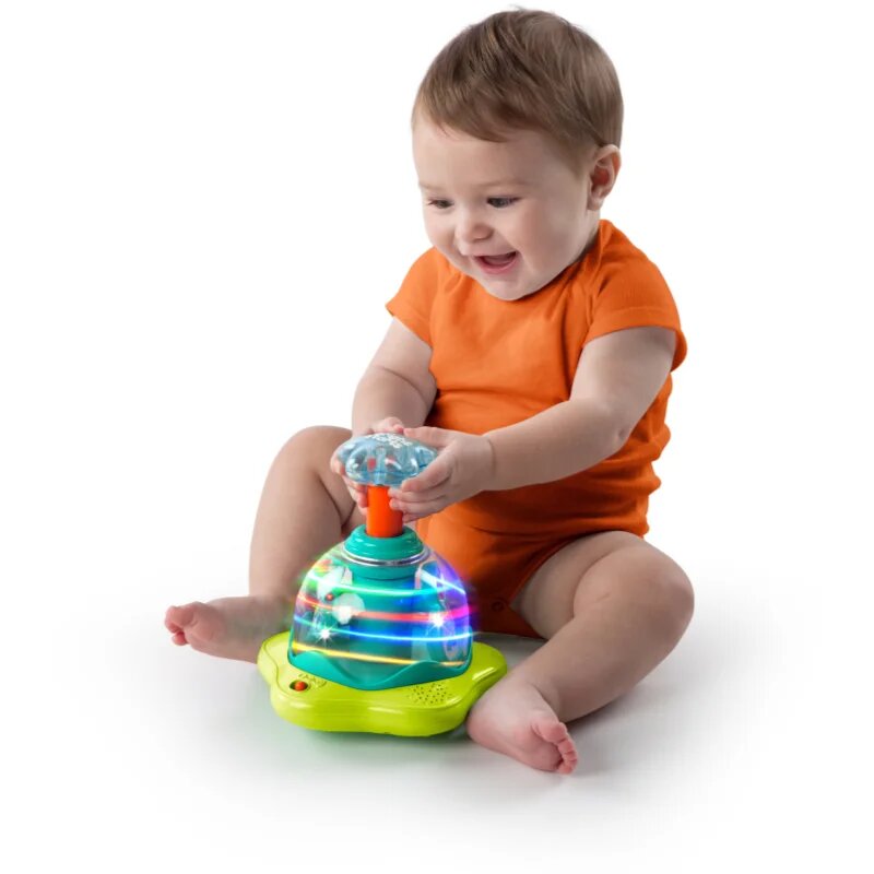 Bright Starts Press & Glow Spinner aktivnostna igrača z melodijo 6 m+ 1 kos