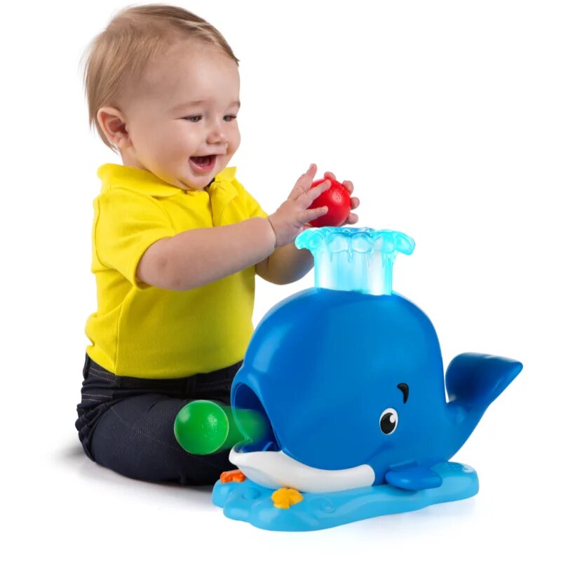 Bright Starts Whale Popper glasbena igrača 6m+ 1 kos