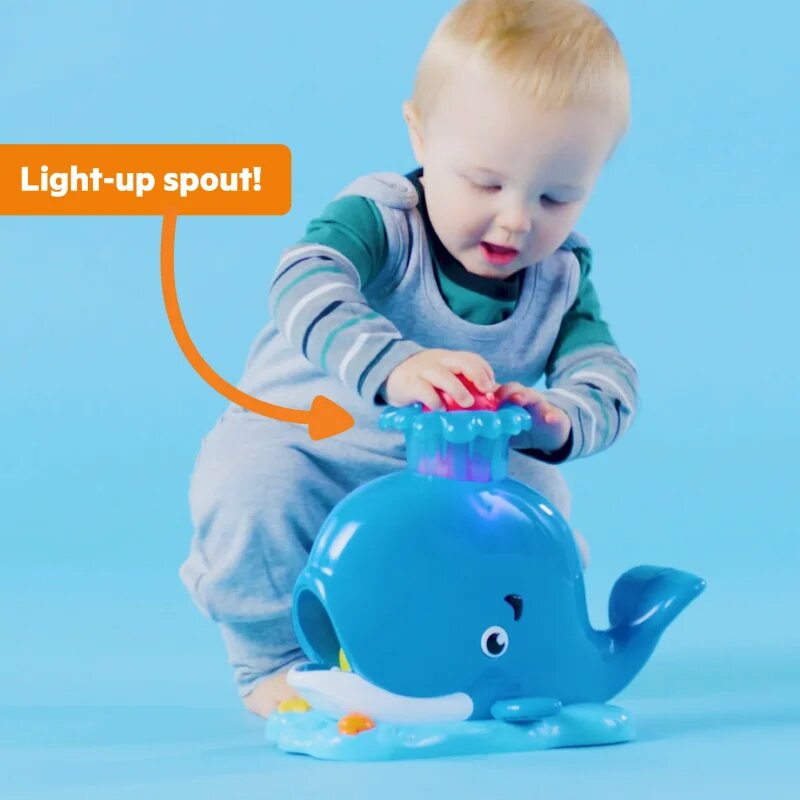 Bright Starts Whale Popper glasbena igrača 6m+ 1 kos