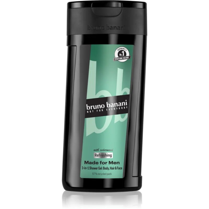 Bruno Banani Made for Men osvežujoč gel za prhanje 3v1 za moške 250 ml