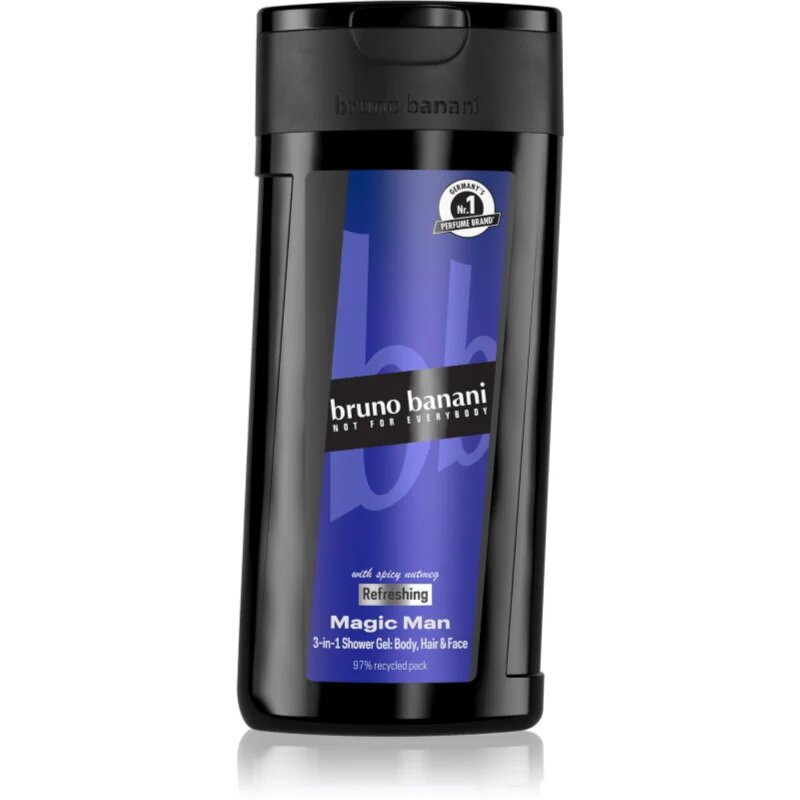 Bruno Banani Magic Man osvežujoč gel za prhanje 3v1 za moške 250 ml