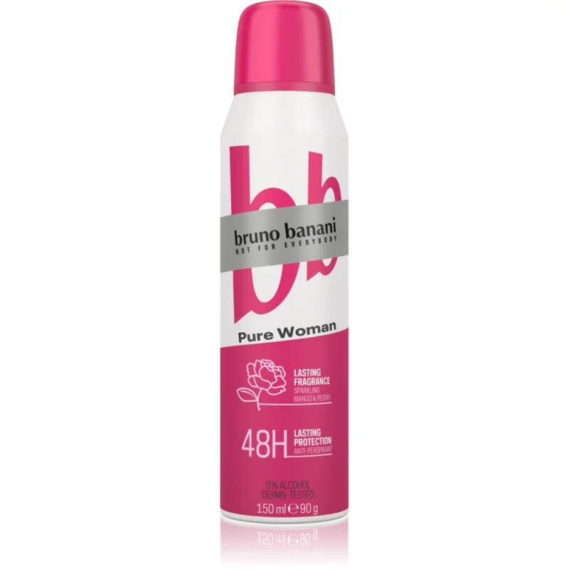 Bruno Banani Pure Woman Sparkling Mango & Peony antiperspirant 48 ur za ženske 150 ml