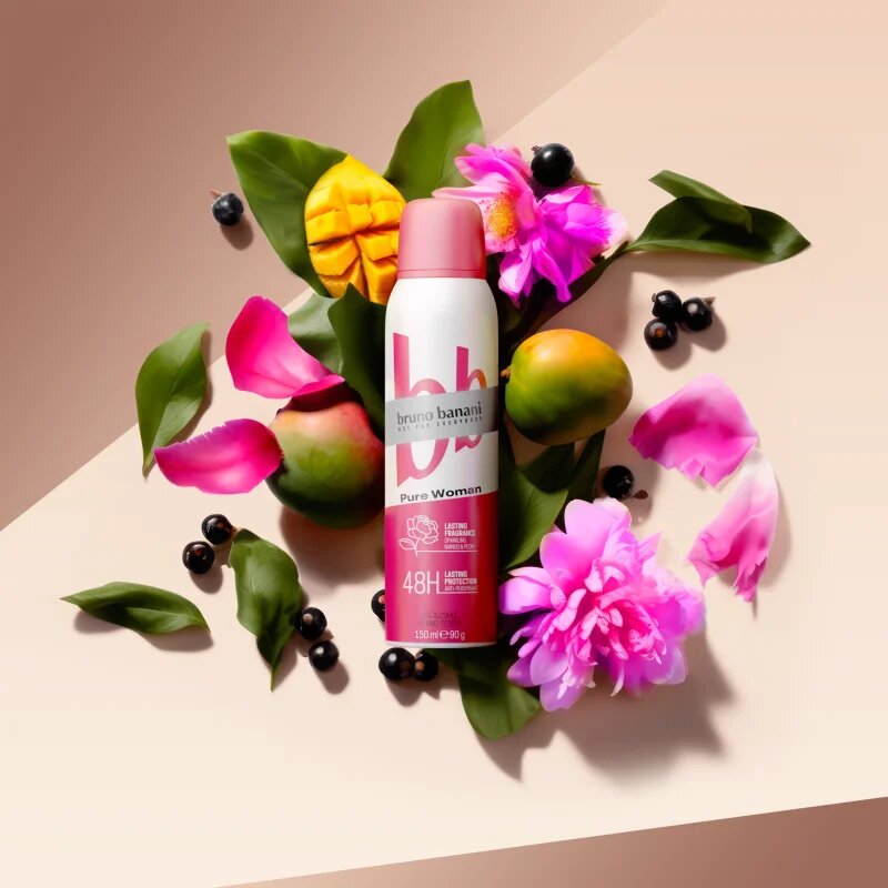 Bruno Banani Pure Woman Sparkling Mango & Peony antiperspirant 48 ur za ženske 150 ml