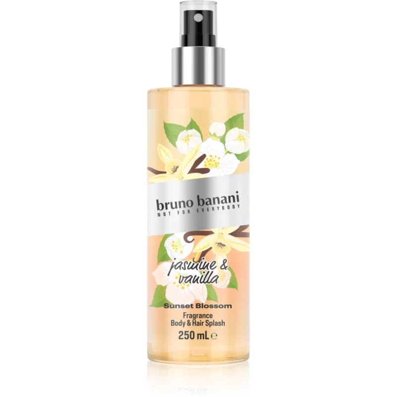 Bruno Banani Sunset Blossom Jasmine & Vanilla odišavljeno pršilo za telo in lase za ženske 250 ml