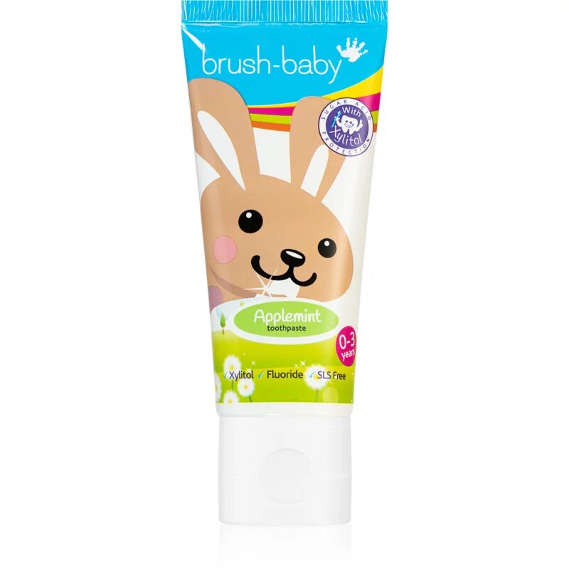 Brush Baby Applemint zobna pasta za otroke 0 – 36 mesecev 50 ml