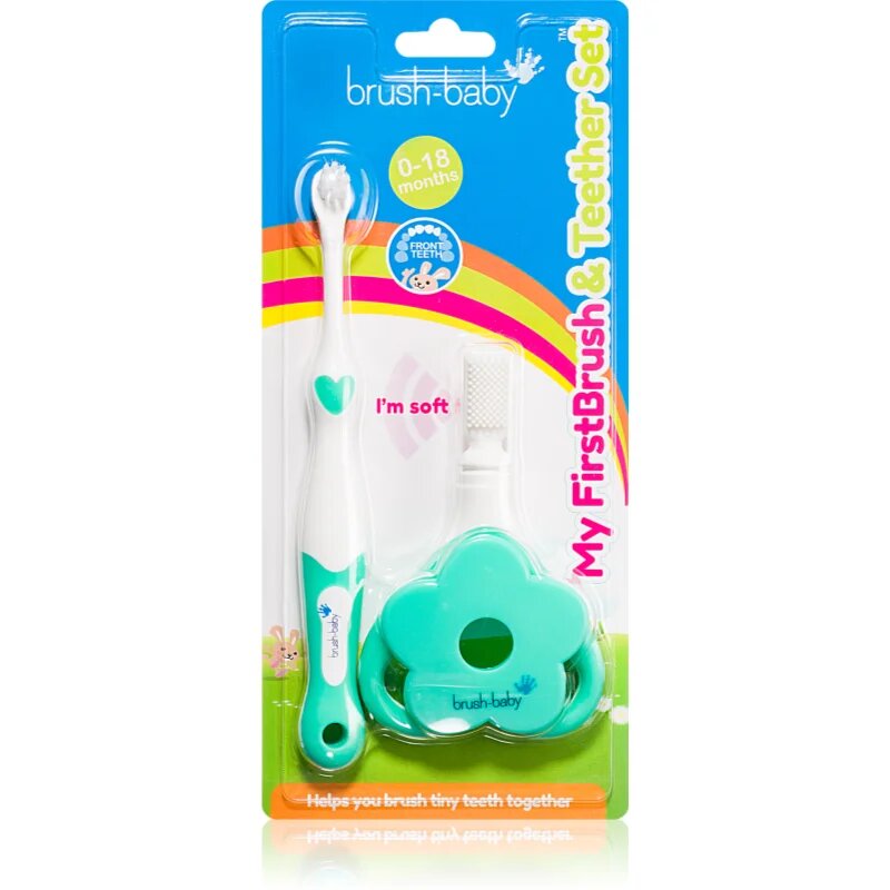 Brush Baby Applemint zobna ščetka za otroke 3 kos