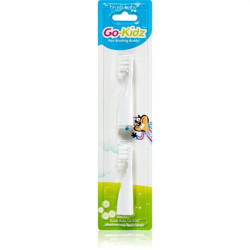 Brush Baby Go-Kidz nadomestne glave za zobno ščetko za otroke od 3 let 2 kos