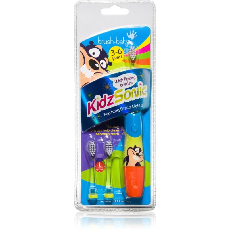 Brush Baby KidzSonic električna zobna ščetka + nadomestna glava 1 kos