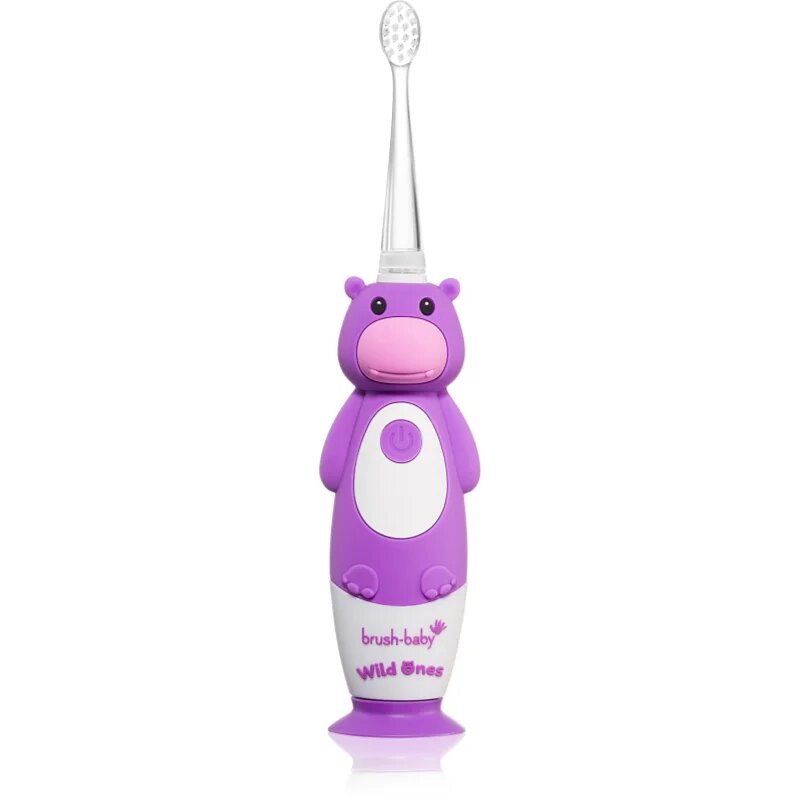 Brush Baby WildOnes WildOne električna zobna ščetka + 2 nadomestni glavi za otroke Hippo 1 kos