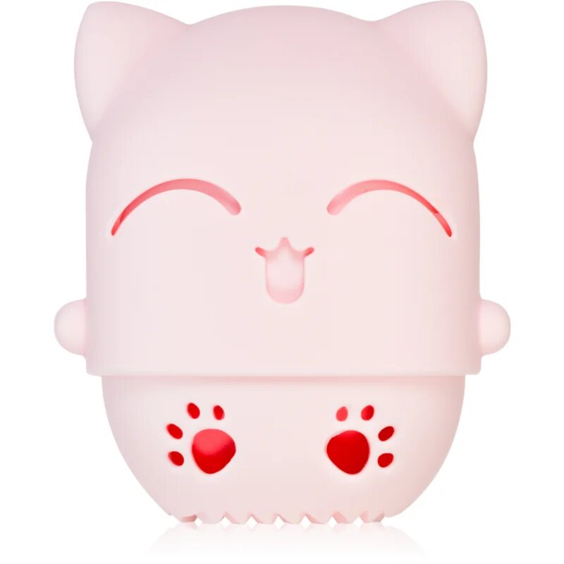 BrushArt Accessories Cutie Cat travel case with make-up sponge gobica za nanos make-upa s potovalnim etuijem