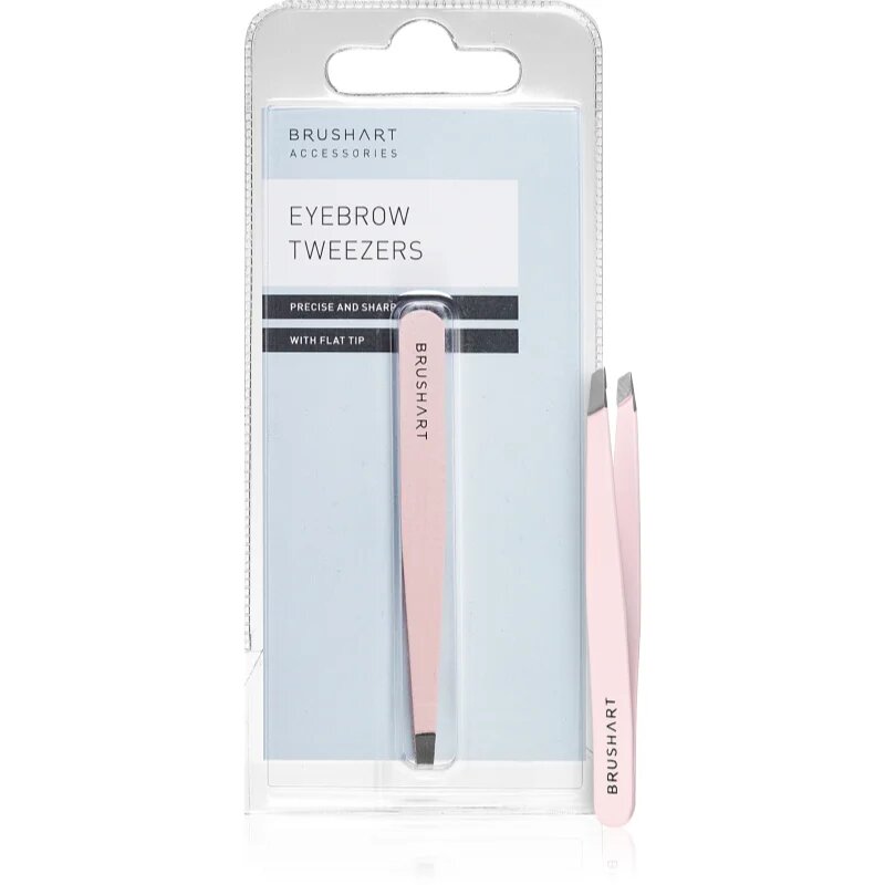 BrushArt Accessories Eyebrow tweezers pinceta Pink 1 kos