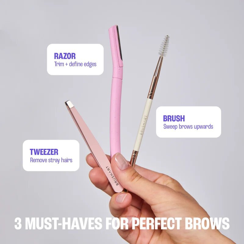 BrushArt Accessories Face & Brow razors britev za obrvi 6 kos