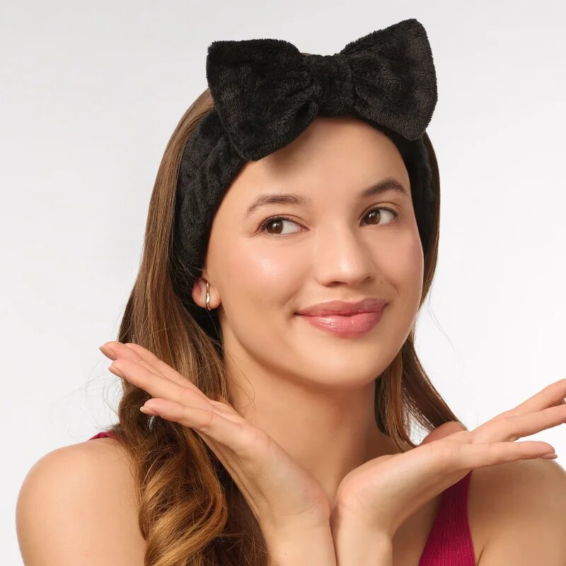 BrushArt Accessories Skincare headband kozmetični trak za glavo Black 1 kos