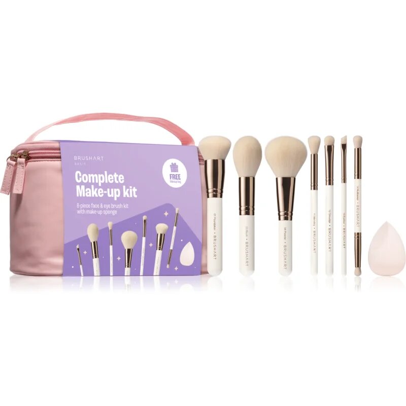 BrushArt Basic Complete Make-up kit Set čopičev s torbico