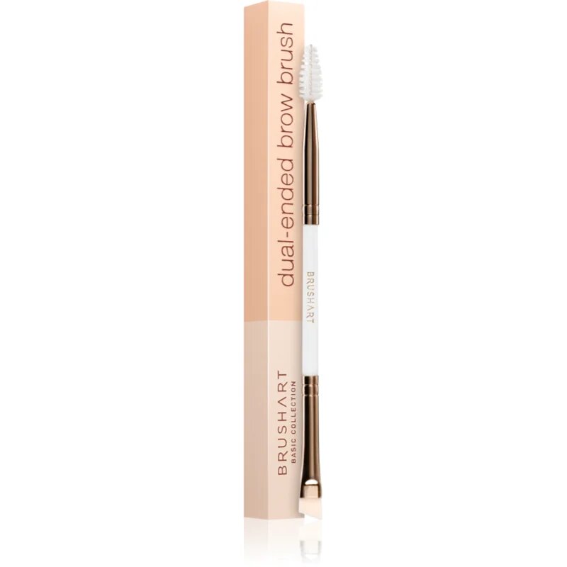 BrushArt Basic Dual-ended brow brush obojestranski čopič za obrvi 1 kos