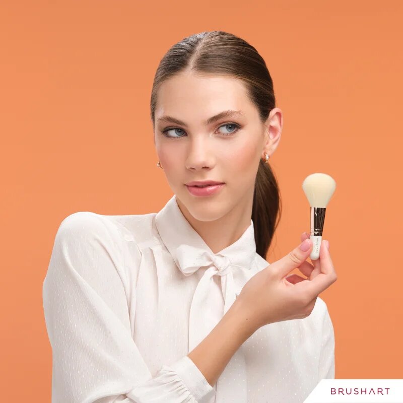 BrushArt Basic On-the-go Glam mini make-up brush set potovalni set čopičev s torbico mini