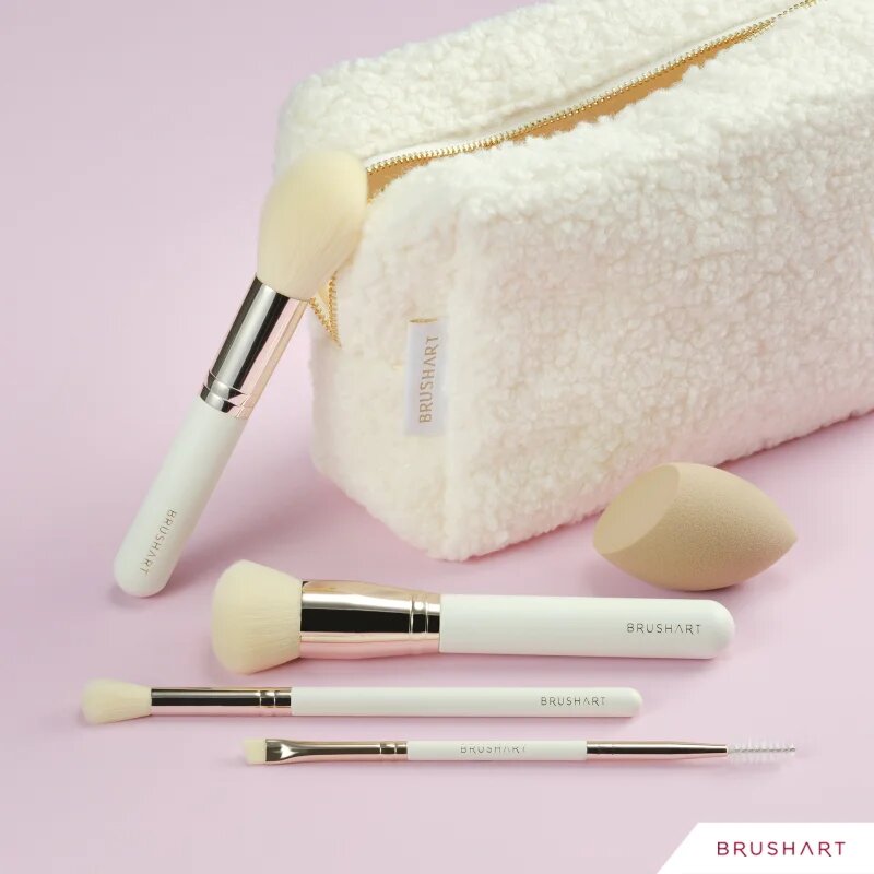 BrushArt Basic Soft Glam make-up brush set Set čopičev s torbico