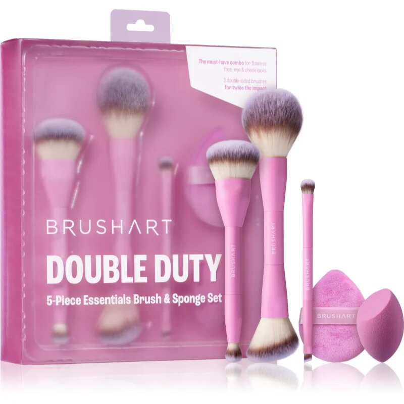 BrushArt Double Duty 5-Piece Essentials Brush & Sponge Set set čopičev