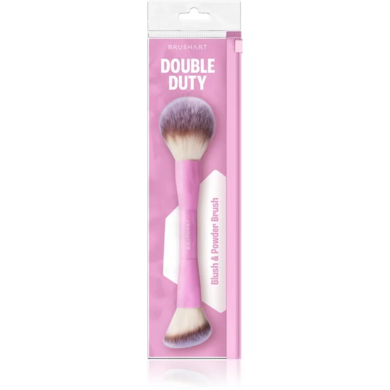 BrushArt Double Duty Blush & Powder brush čopič za rdečilo in puder obojestranski 1 kos