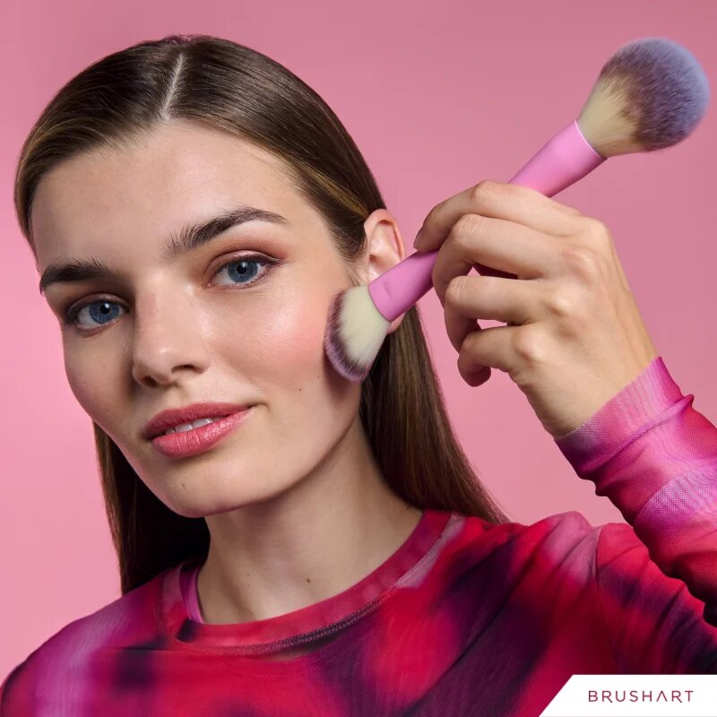 BrushArt Double Duty Blush & Powder brush čopič za rdečilo in puder obojestranski 1 kos