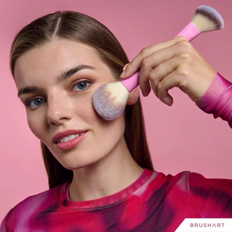 BrushArt Double Duty Blush & Powder brush čopič za rdečilo in puder obojestranski 1 kos