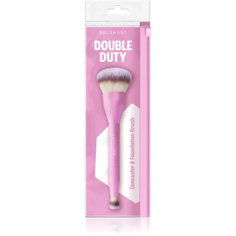 BrushArt Double Duty Concealer & Foundation brush čopič za tekoči puder in korektor obojestranski 1 kos