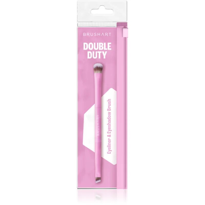 BrushArt Double Duty Eyeliner & Eyeshadow brush čopič za nanašanje senčil in črtal za oči obojestranski 1 kos