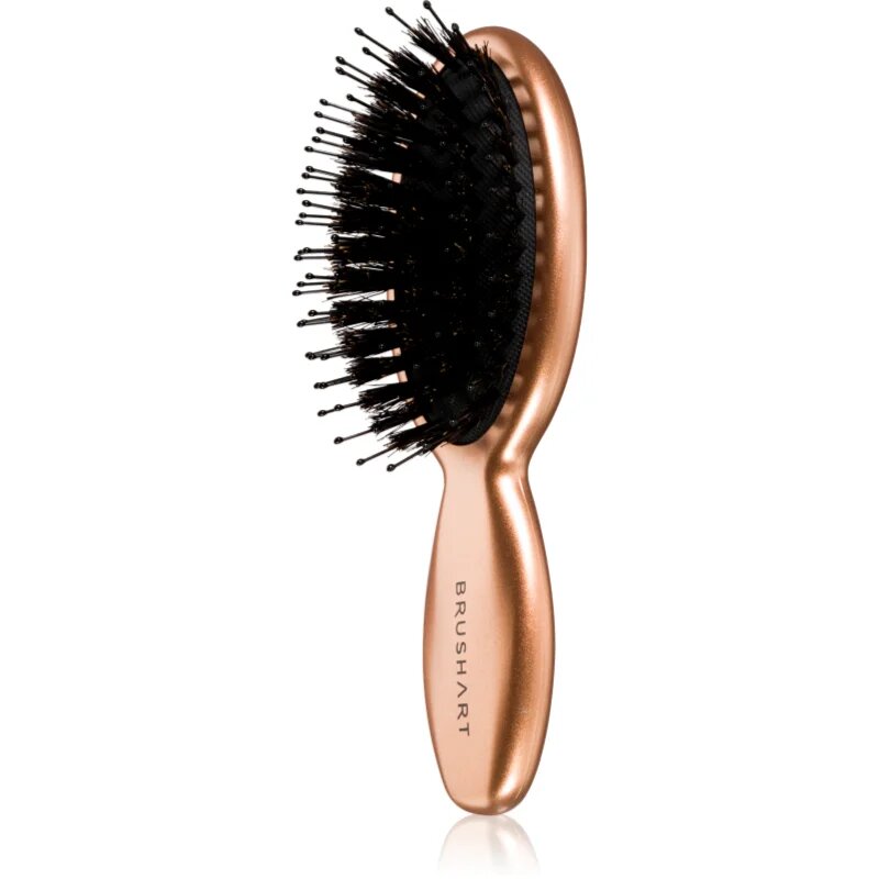 BrushArt Hair Boar bristle paddle hairbrush krtača za lase s ščetinami divjega prašiča Travel 1 kos