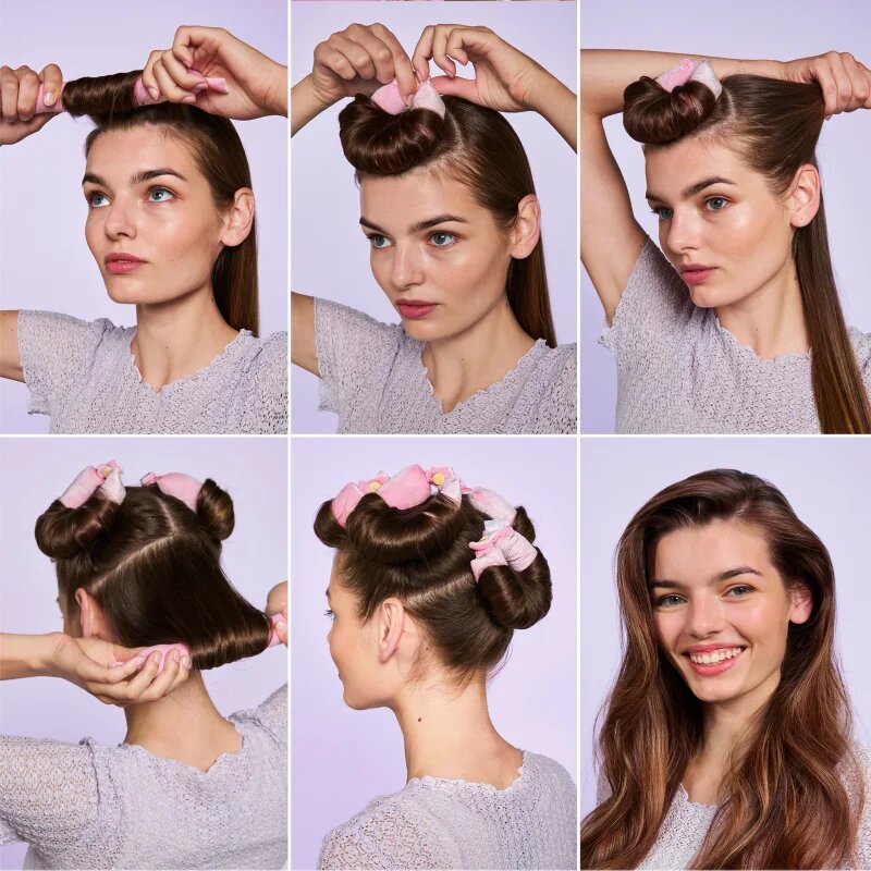 BrushArt Hair Heatless blowout curling rods set za kodranje las 4 kos
