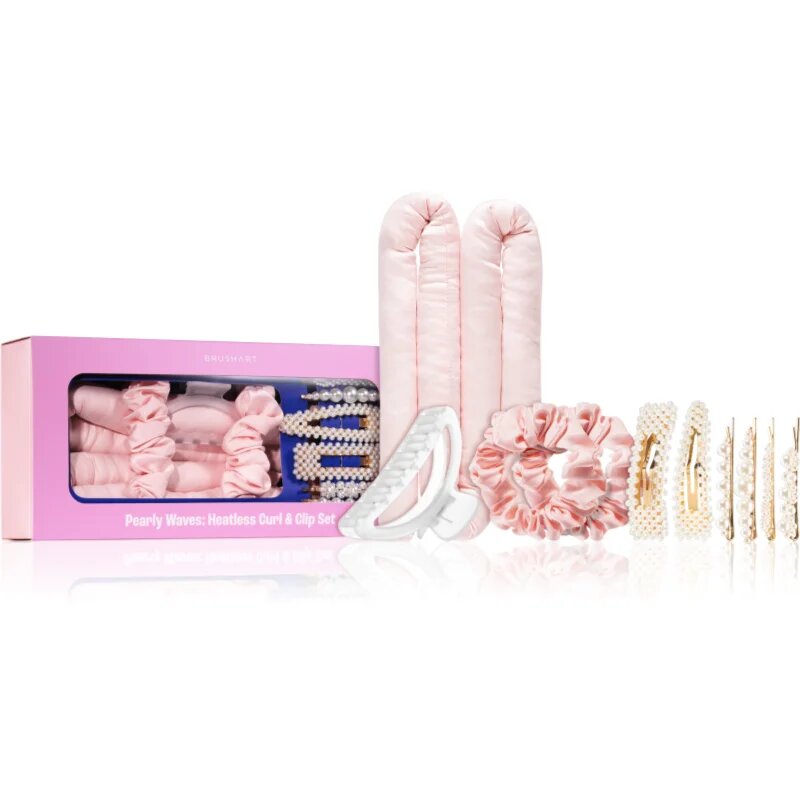 BrushArt Hair Pearly Waves Heatless Curl & Clip set set za kodranje las