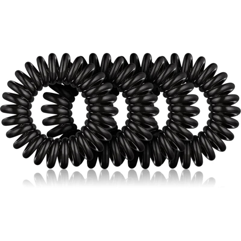 BrushArt Hair Rings elastike za lase Black 4 kos