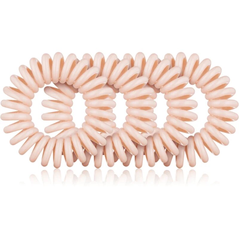 BrushArt Hair Rings elastike za lase Nude 4 kos
