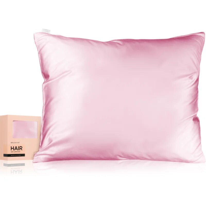 BrushArt Hair Satin pillowcase prevleka za vzglavnik saten Candy Pink 50x60 cm