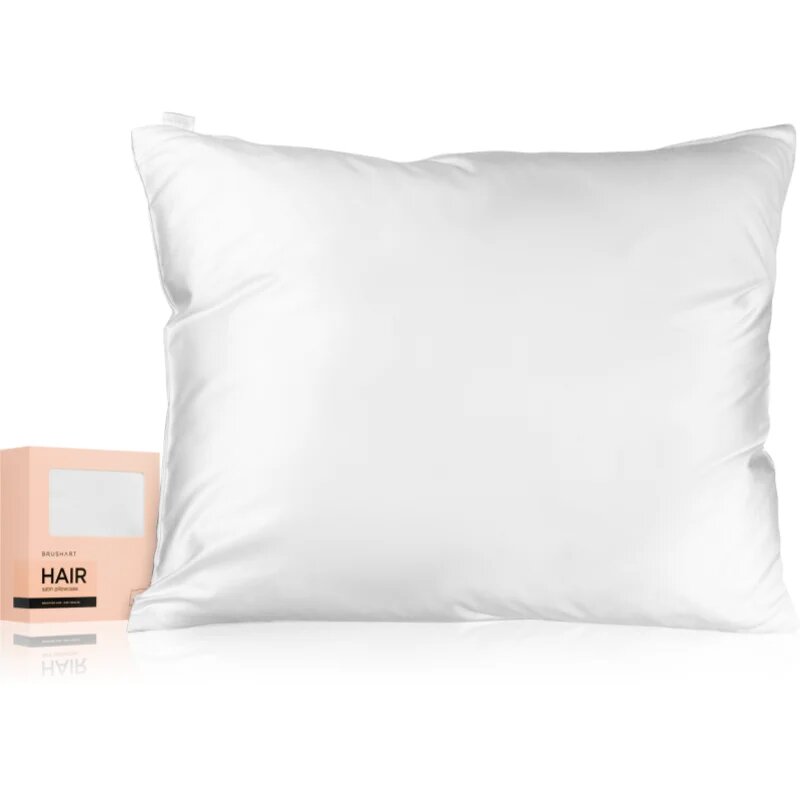 BrushArt Hair Satin pillowcase prevleka za vzglavnik saten White 50x60 cm