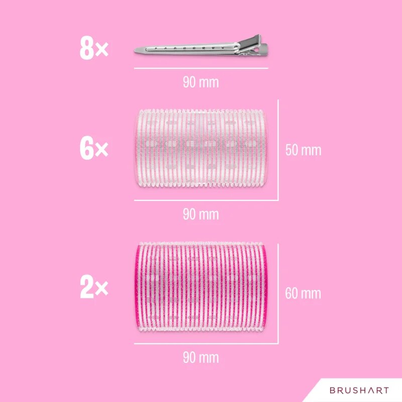 BrushArt Hair Thermal hair rollers set navijalke za lase 8 kos
