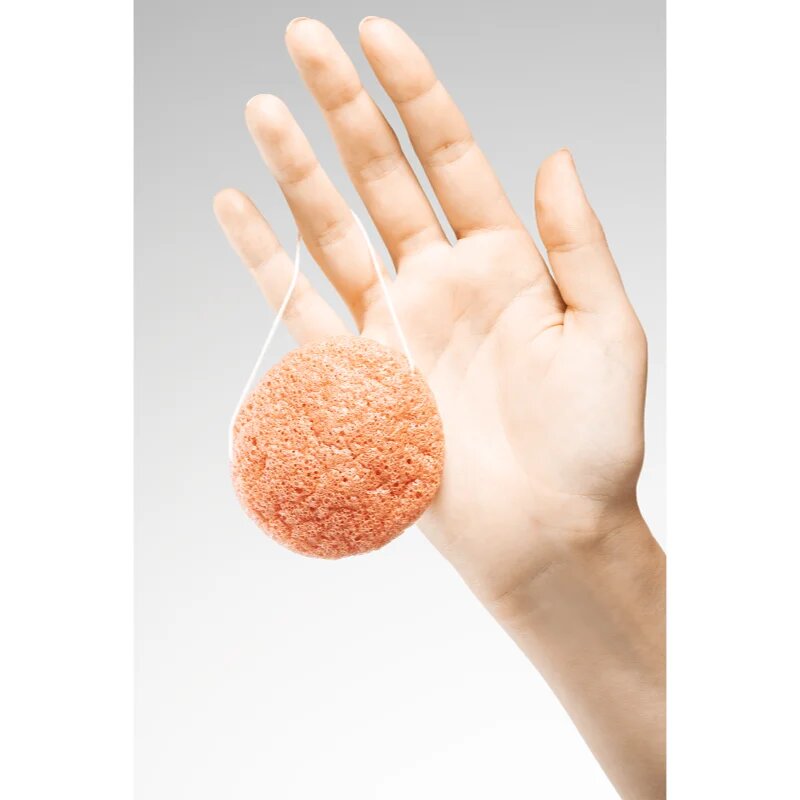 BrushArt Home Salon Konjac sponge nežna eksfoliacijska gobica za obraz Pink Clay 5 g