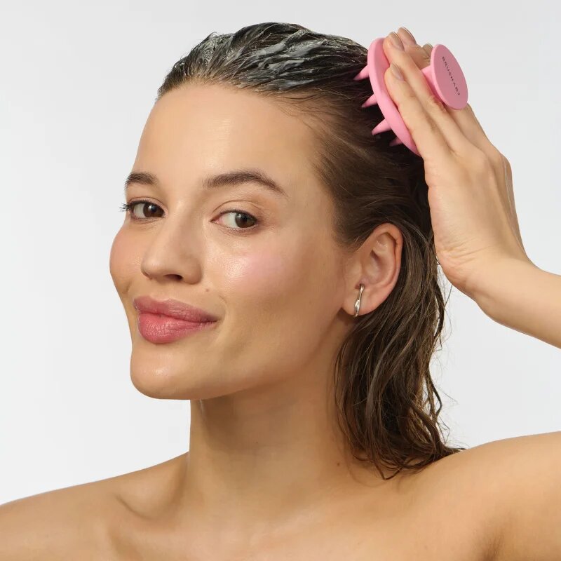 BrushArt Home Salon Scalp scrub brush pripomoček za masažo za lase 1 kos