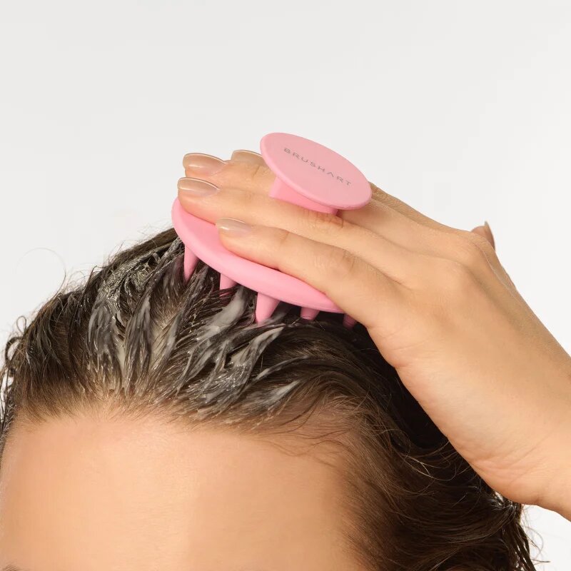 BrushArt Home Salon Scalp scrub brush pripomoček za masažo za lase 1 kos