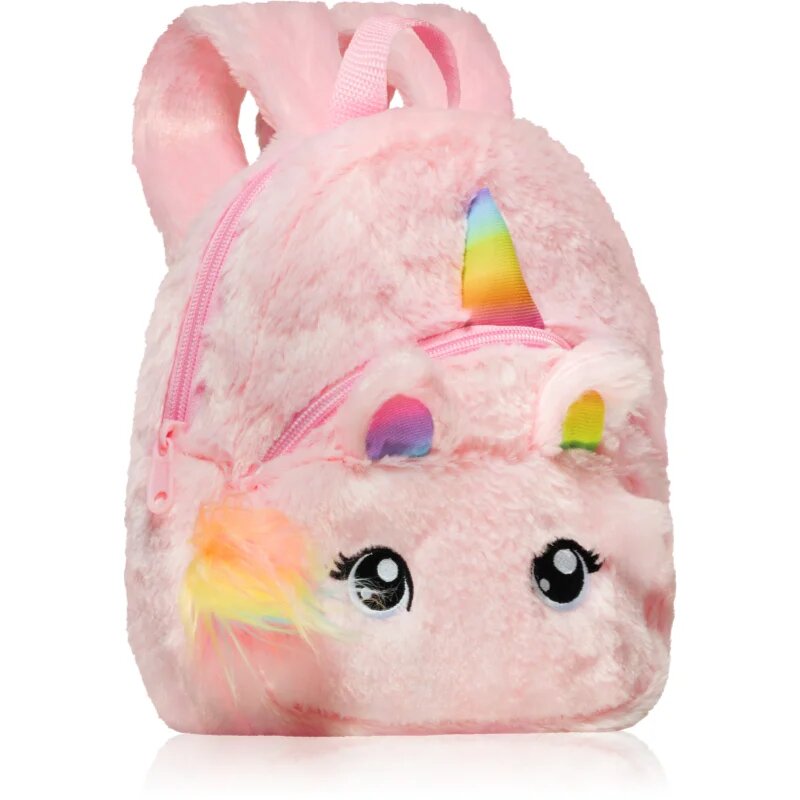 BrushArt KIDS Fluffy unicorn backpack Small otroški nahrbtnik Pink (20 x 23 cm) 1 kos