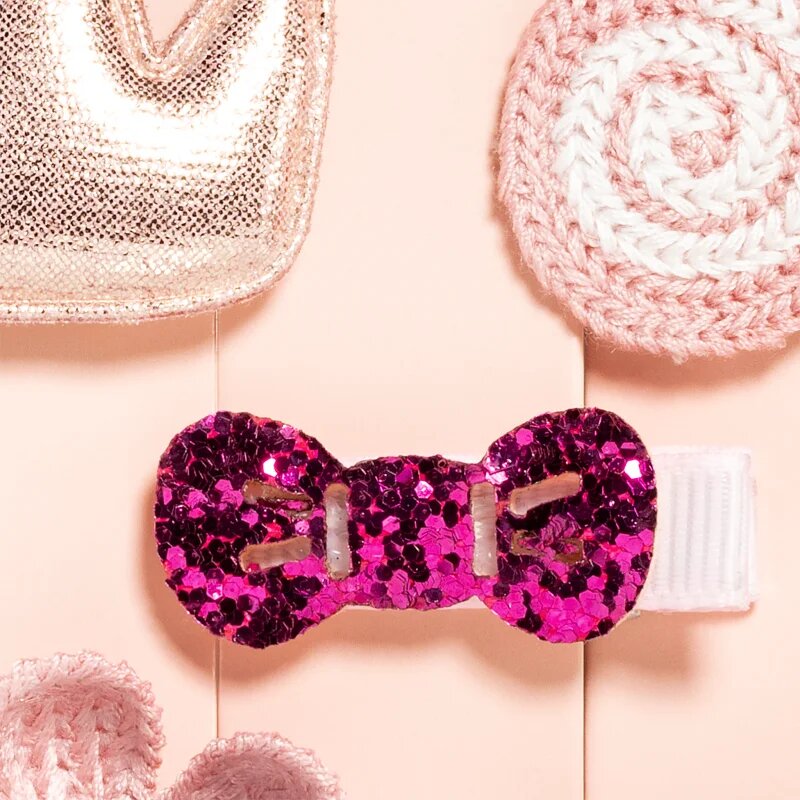 BrushArt KIDS Little princess hair clip set sponke za lase Pink 5 kos