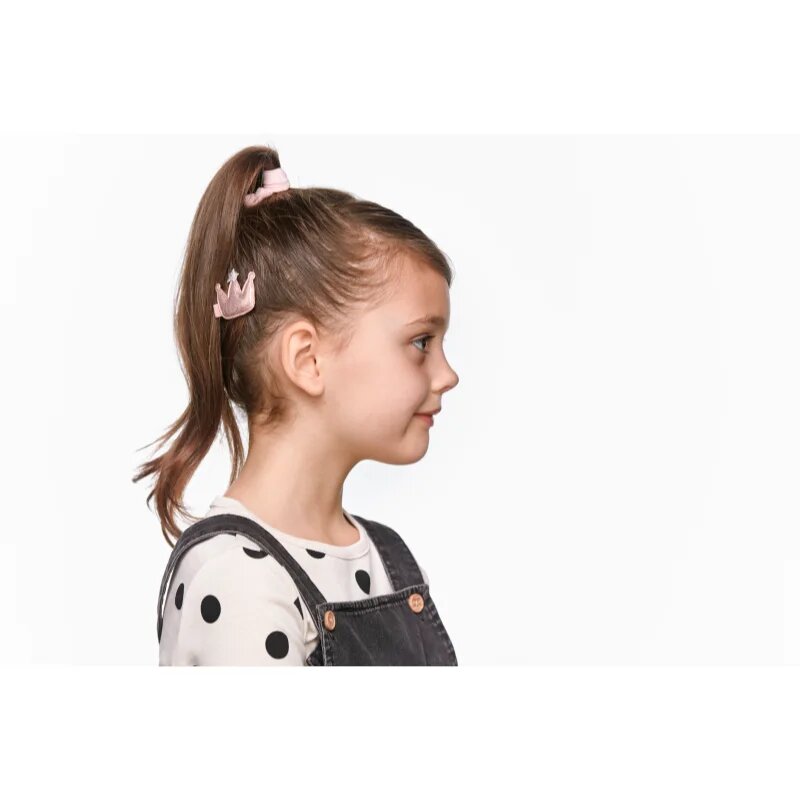 BrushArt KIDS Little princess hair clip set sponke za lase Pink 5 kos