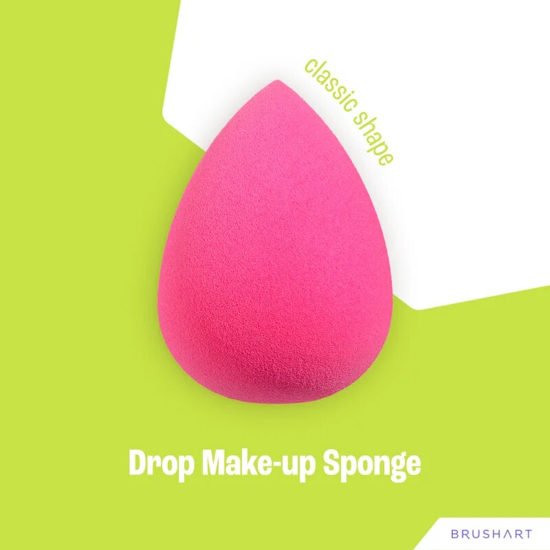 BrushArt Make-up Sponge Drop gobica za tekoči puder v obliki kapljice 1 kos
