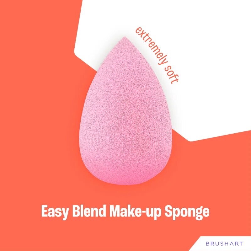 BrushArt Make-up Sponge Easy Blend gobica za tekoči puder 1 kos