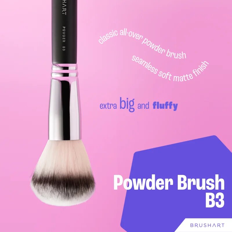 BrushArt Professional B3 Powder brush čopič za puder B3 1 kos